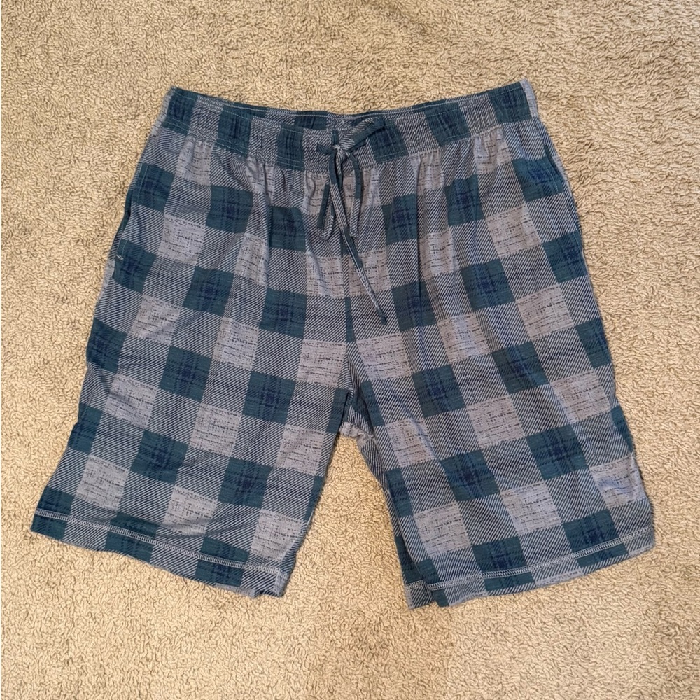NWOT CUDDL DUDS soft plaid adjustable sleep shorts